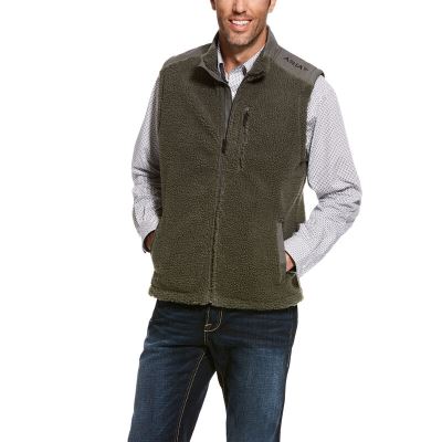 Ariat El Capitan Pile Fleece - Gilet Grijs Heren - 40807-370